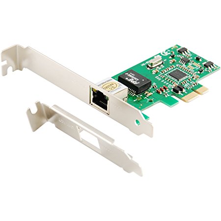 Protronix Gigabit Ethernet LAN Low Profile PCI Express (PCIe) Network Controller Card 10/100/1000
