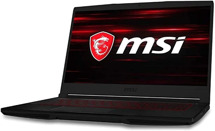 MSI Computer GF63, NVIDIA GeForce GTX 1650 Graphics, 15.6" 8GB 256GB Intel Core i5-10300H X4 2.5GHz Win10, Black