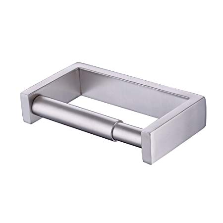 KES Toilet Paper Holder Bathroom Tissue Paper Roll Holder Spring Loaded Stainless Steel Brushed Finish, A23075-2