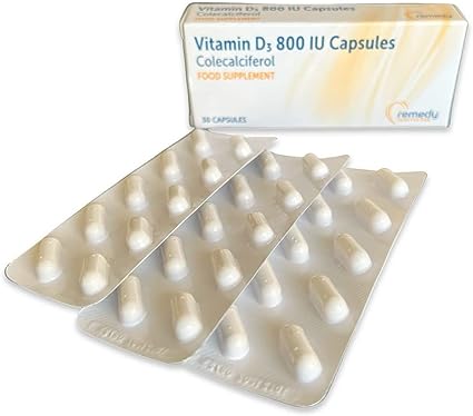 Vitamin D 800IU | Colecalciferol Capsules | 120 Capsules