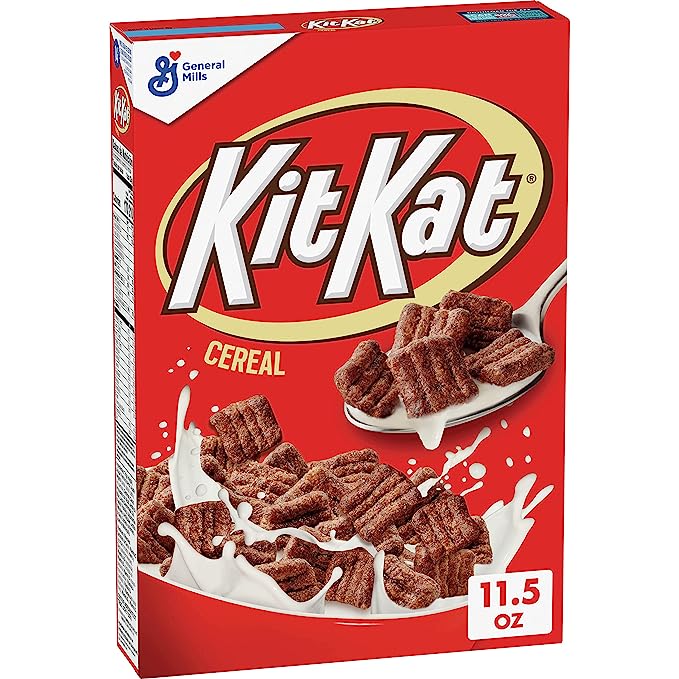 KIT KAT Chocolatey Cereal, Breakfast Cereal Made with Whole Grain, 11.5 oz