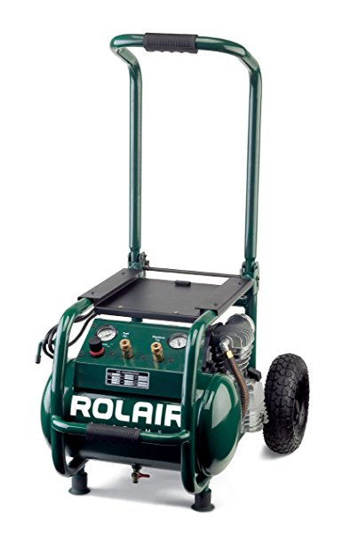 Rolair VT25BIG 2.5 HP Wheeled Compressor with Overload Protection and Manual Reset