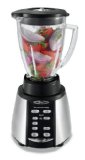Oster Reverse Crush Counterforms Blender with 6-Cup Glass Jar 7-Speed Settings and Brushed Stainless SteelBlack Finish