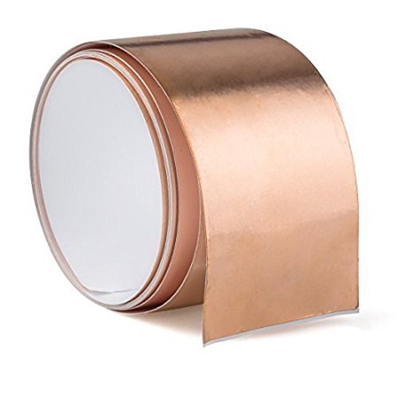 Samyoung Copper Foil Tape Shielding Tapes for Guitar Guitars - 6 feet X 50 mm (1.97")