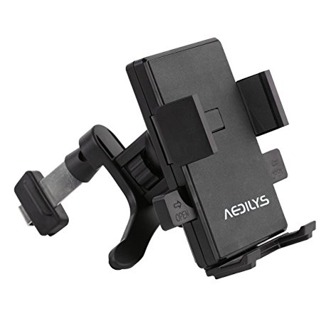 Car Mount, AEDILYS® Universal Cell Phone Air Vent Car Holder Cradle for iPhone 6 / 6 Plus / 5S / 5C / 4S, Samsung Galaxy S6 / S6 Edge / S4 / S3 / Note 4, Google Nexus 5/4, LG, HTC,Amazon Fire phone