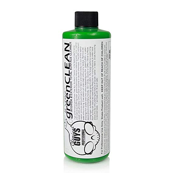 Chemical Guys CLD_103_16 Green Clean Concentrated All Surface Cleaner and Degreaser (16 oz)