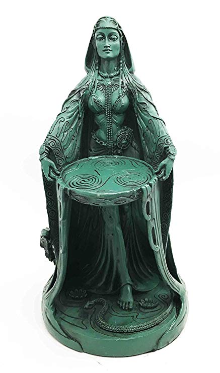 Irish Triple Goddess Danu Figurine Don Divine Feminine Source Wisdom Wealth Strength Statue