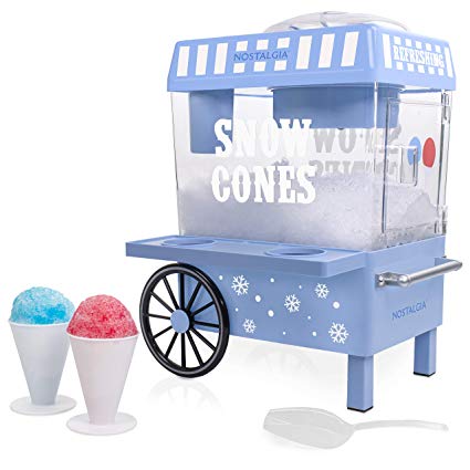 Nostalgia SCM525BL Vintage Snow Cone Maker, Blue