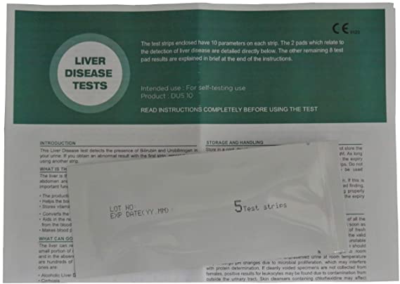 5 x Home Liver Disease Function Urine Health Check Tests