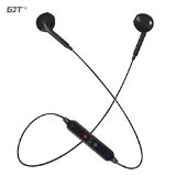 GJTWireless Portable Stereo Lightweight Bluetooth V40 Headphones Earbuds Earphone with Dual Connection Hand-free Calling and Built-in Microphone for Sports Running Gym Hiking Jogger and Exercise for iPhone 6 6S 5S Samsung Galaxy S6 S6 edge Note 4 3 2 Android Cellphones Enabled Bluetooth Device BLACK