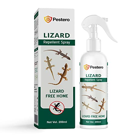 PESTERO Organic Lizard Repellent Spray Made With Plants Oil | Irritant-Free, Chemical-Free | Baby-Safe, Skin-Safe Plant-Safe | Lizard Killer For Home | Insect Repellent | Insect Killer (White)