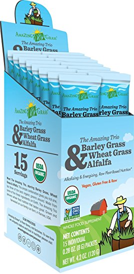 Amazing Grass Amazing Trio, Box Of 15 Individual Servings, 0.28 Ounces