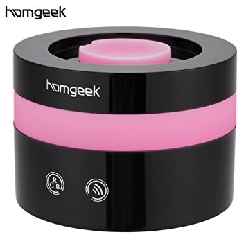 homgeek LED changing colors Aroma Oil Diffuser Ultrasonic Humidifier with Adaptor & USB