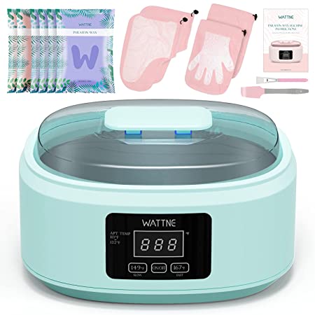 Paraffin Wax Machine for Hand and Feet -Paraffin Wax Warmer Moisturizing Kit Auto-time and Keep Warm Paraffin Hand Wax Machine for Arthritis (green)