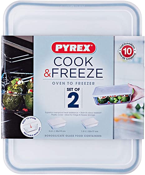 Pyrex Classic Rectangular Container with Lid 1,5L - 2,6L