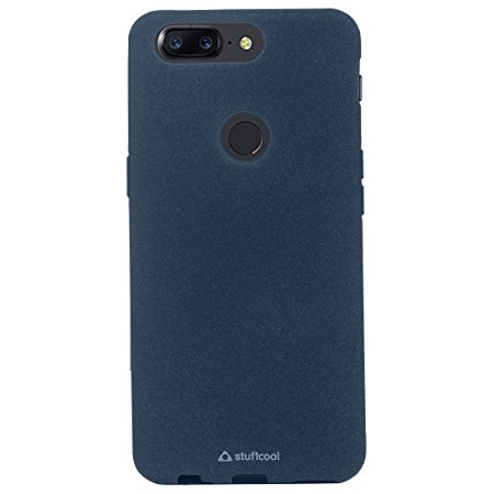 Stuffcool OnePlus 5T Back Cover Premium Scratchproof Sable Sandy Finish Textured Soft TPU Back Case for One Plus 5T / OP5T - Blue