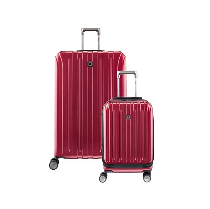 Delsey Luggage Helium Titanium Carry on and 29 Spin Lug