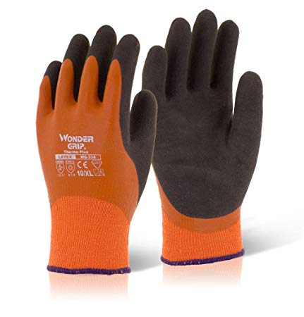 Wonder Grip Gloves WG-338 THERMO Plus Latex Waterproof & Warm 9/Large