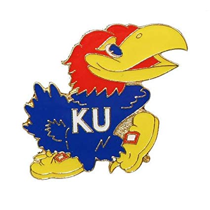NCAA Kansas Jayhawks Team Logo Pin