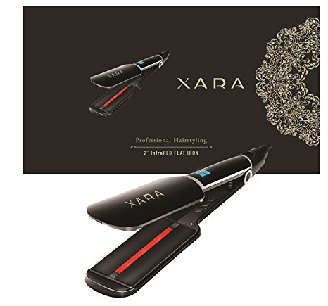 XARA Professional 2” infrared ceramic FLAT IRON Hair Straightener Dual voltage 110/220v