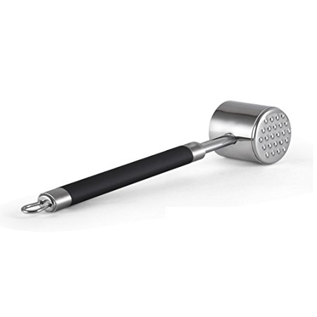 Meat Hammer Meat Tenderizer Mallet Tool,SUS304 Stainless Steel Loose Meat Hammer Kitchen Tool for Chicken,Beef and Pork