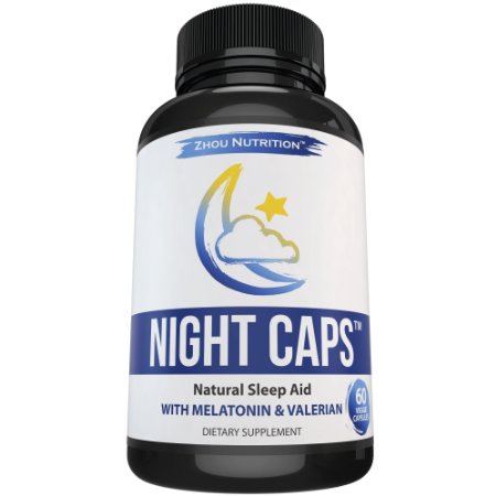 All Natural Sleep Aid with Melatonin and Valerian Root - Sleep Well Wake Refreshed - Non-Habit Forming Complex - Also Includes 5 HTP Chamomile Ashwagandha and More - Veggie Capsule - Made in the USA