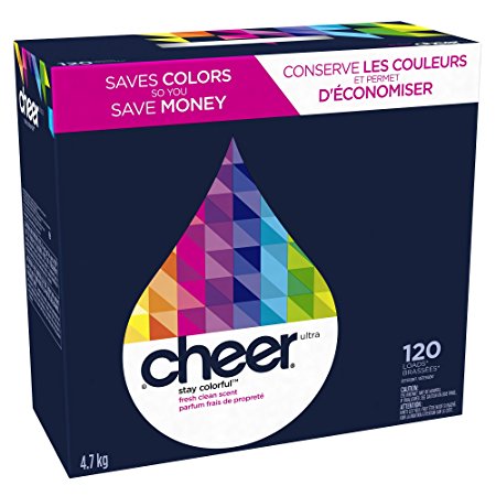 Cheer, Fresh Clean Scent Detergent Powder 120 Loads, 169 Ounce