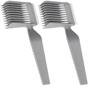 2PCS Blend friend fade comb, Color Fade Combs, Professional Barber Comb,compatible with all barber brands, Grey