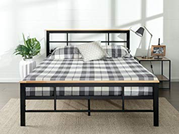 Zinus Urban Metal & Wood Platform Bed, Twin