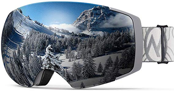 OutdoorMaster Ski Goggles PRO - Frameless, Interchangeable Lens 100% UV400 Protection Snow Goggles for Men & Women