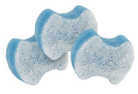 Spongeables Pedi-Scrub Foot Buffer, Clean & Fresh Scent, Contains Shea Butter and Tea Tree Oil, Foot Exfoliating Sponge with Heel Buffer and Pedicure Oil, 20  Washes, Pack of 3