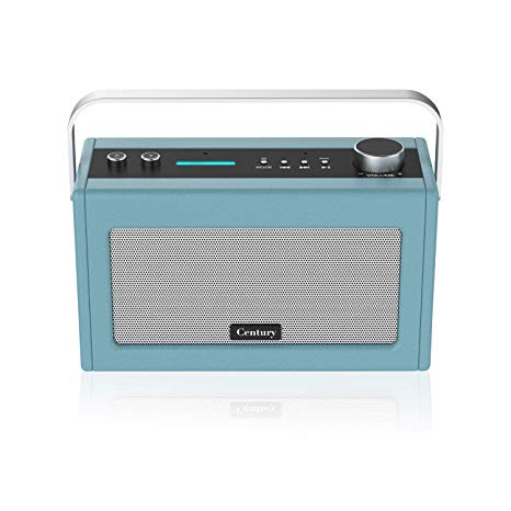 Century Internet Radio | Smart Wi-Fi Speaker with Alexa | Bluetooth | Smart Home Control | Multi-Room | News and Sport Updates (Stone Blue)