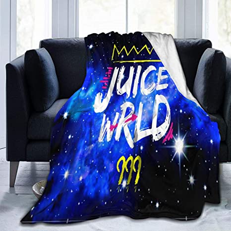 Rong Juice-Wrld Throw Blanket for Bed Sofa Living Room Travelling Blankets Small 50x40 in for Kids