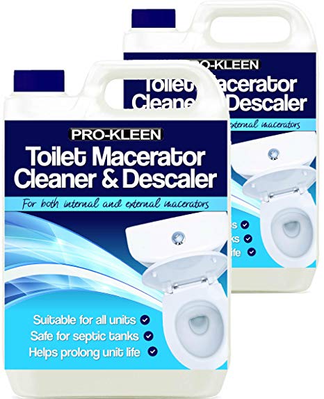 10L of Pro-Kleen Toilet Macerator Cleaner & Descaler - Highly Concentrated, Long-Lasting Formula - Compatible With All Saniflo Pump Units, Toilets & Urinals - Helps Prolong Life of Unit