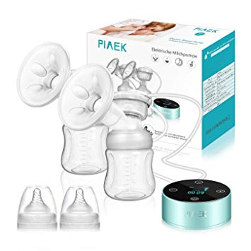 Electric Breast Pump, Rechargeable Portable Double Pumps Electric Nursing Breast Massage Breastfeeding Pump
