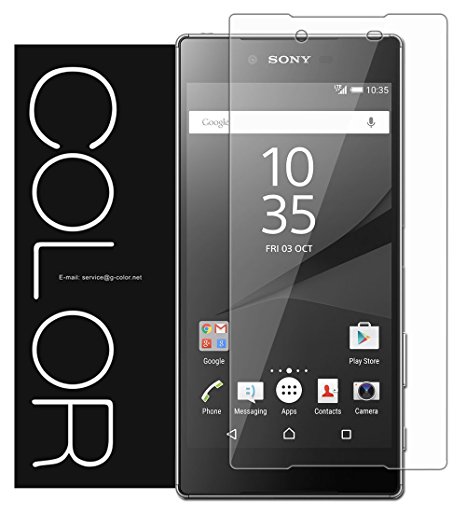 Sony Xperia Z5 Glass 3D Screen Protector, G-Color® 0.2mm 3D Tempered Glass Screen Protector for Sony Xperia Z5 with Lifetime Warranty [Color99] (Clear)