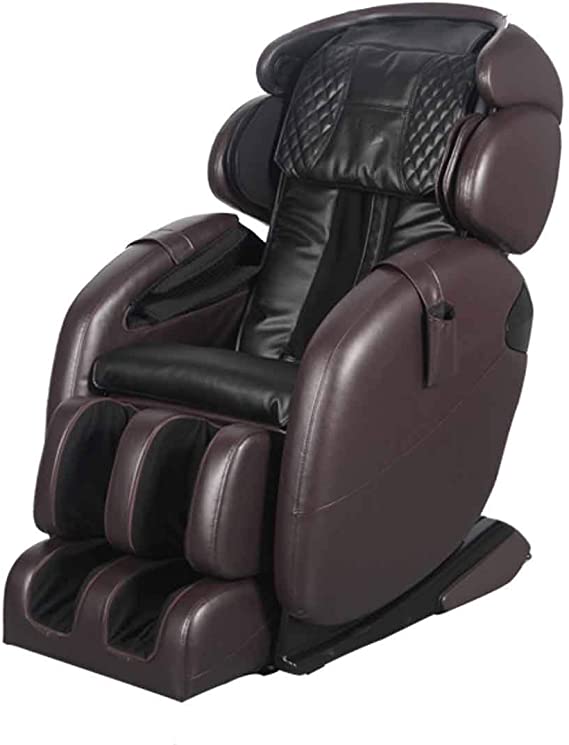 Space-Saving Zero Gravity Full-Body Kahuna Massage Chair Recliner LM6800S (Dark Brown)