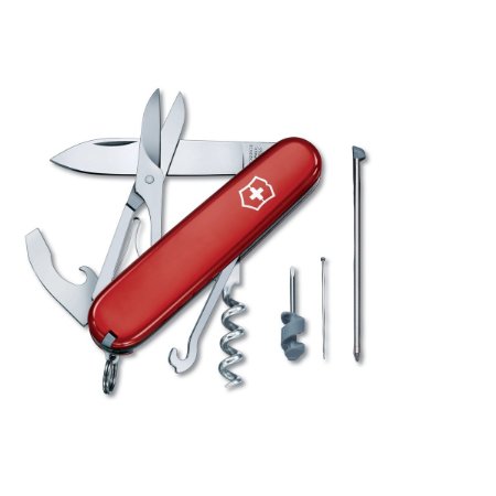 Victorinox Swiss Army Compact Pocket Knife (Red)