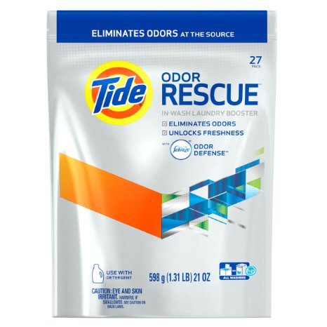 Tide Odor Rescue with Febreze Odor Defense In-Wash Laundry Booster, 21 Ounce