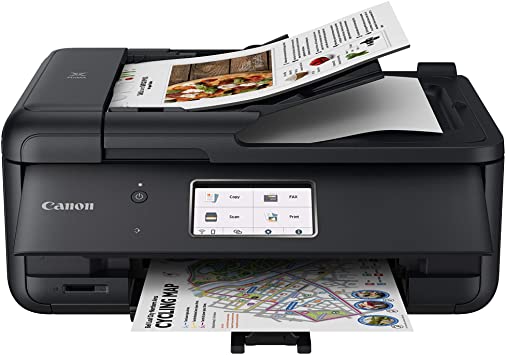 Canon PIXMA TR8620 Wireless Home Ofﬁce All-in-One Inkjet Printer with ADF, Black (4451C003)