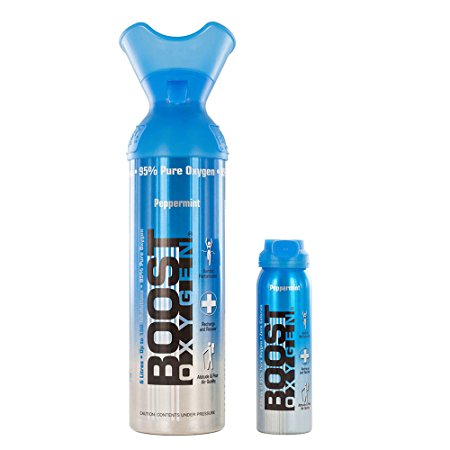 Boost Oxygen Peppermint 22 OZ Large Size, Blue