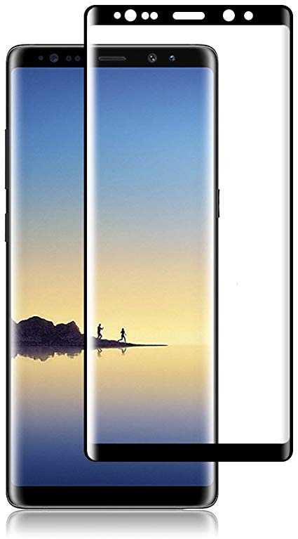 HD Galaxy Note 8 Screen Protector, First Protection 3D Touch Coverage Anti-Scratch 9H Hardness Ultra HD Clear Tempered Glass Screen Protector Film for Samsung Galaxy Note 8（6.3"） Black