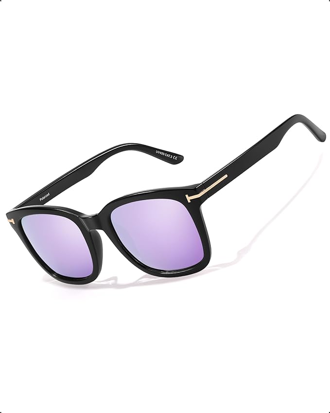 MuJaJa Women Sunglasses Polarized UV400 Protection Glasses Mirrored Trendy Shades Travel Must Have Accessories