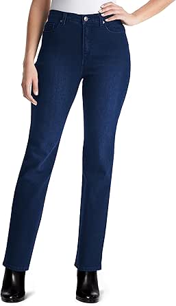 Gloria Vanderbilt Womens Amanda Classic High Rise Tapered Jean Petite