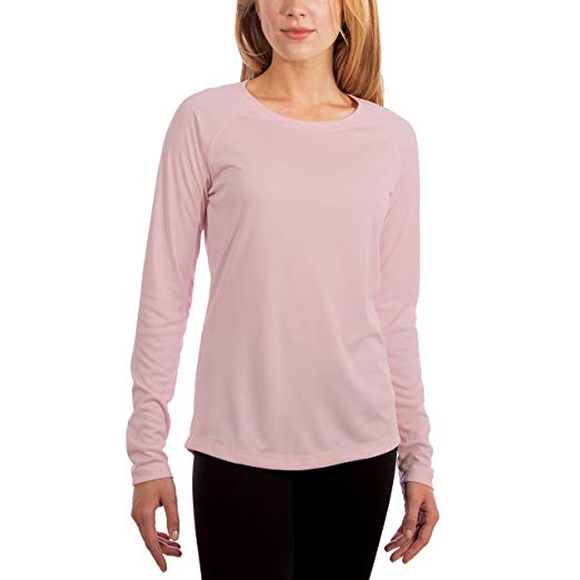 Vapor Apparel Women's UPF 50  UV Sun Protection Performance Long Sleeve T-Shirt