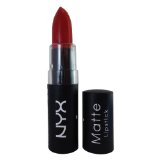 NYX Matte Lipstick MLS10 - Perfect Red Bright Blue-Toned Red Long Lasting Lipsticks Net Wt 016 oz