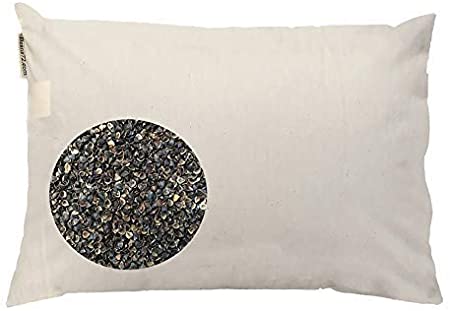 Beans72 Organic Buckwheat Pillow - Travel/ Child Size (11 inches x 16 inches)