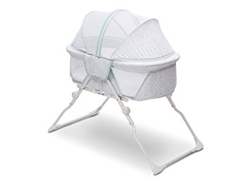 Delta Children EZ Fold Ultra Compact Travel Bassinet, Mirage