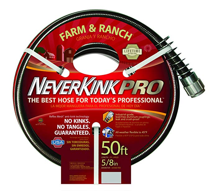 Apex 8846 -50 NeverKink Series 4000 Farm and Ranch-Pro Hose, 5/8-Inch by 50-Feet