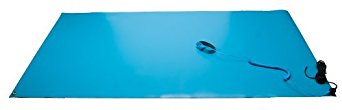 Bertech ESD High Temperature Rubber Mat Kit with a Wrist Strap and a Grounding Cord, 2' Wide x 3' Long x 0.08" Thick, Blue
